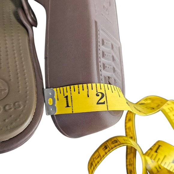 CROCS Womens Patricia Strappy Slip On Sandals, Brown, Comfort, Size 10 - Picture 8 of 10